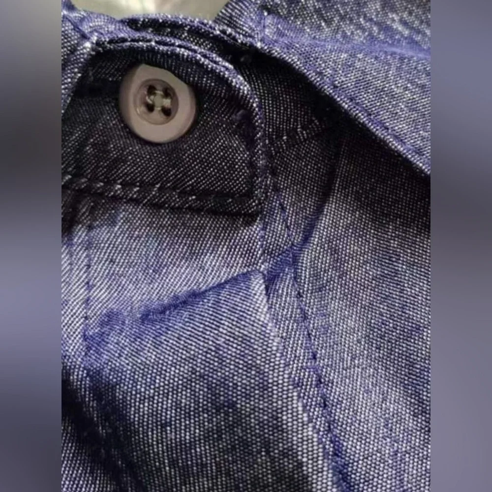Full Size Button-Down Maxi Denim Dress Plus Size